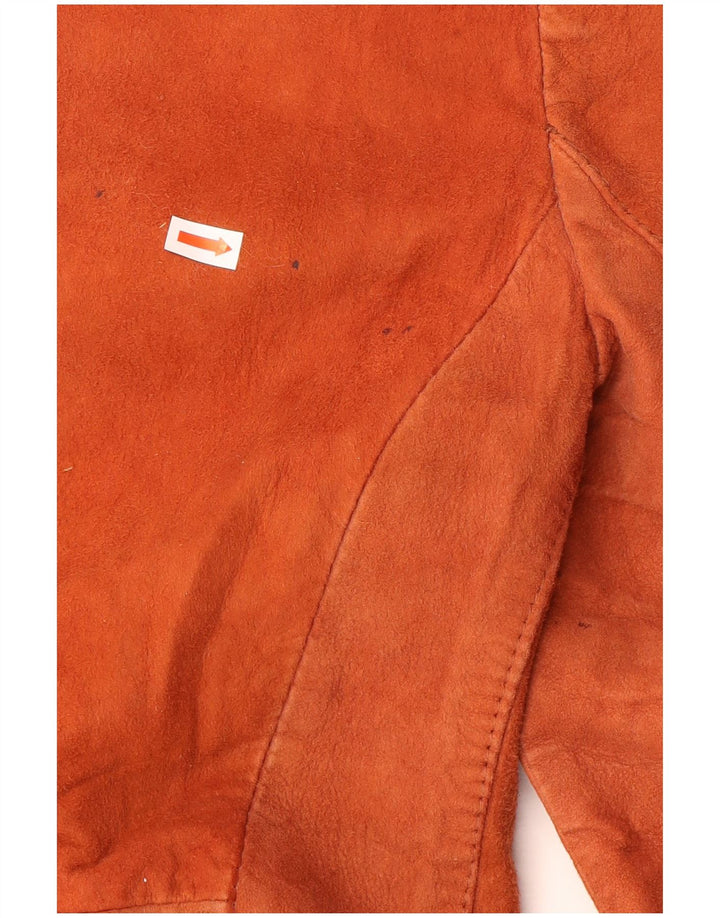 Vintage dame ruskindsjakke IT 38 XS Orange