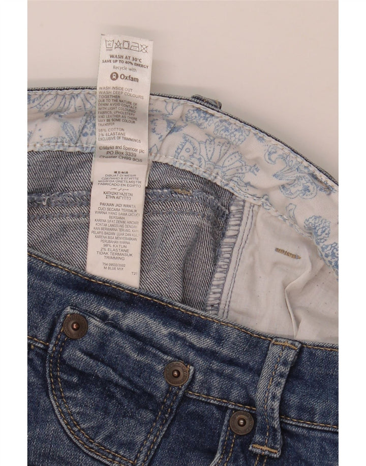Marks & Spencer Herre Denim Shorts UK 12 Medium W32 Blue Cotton