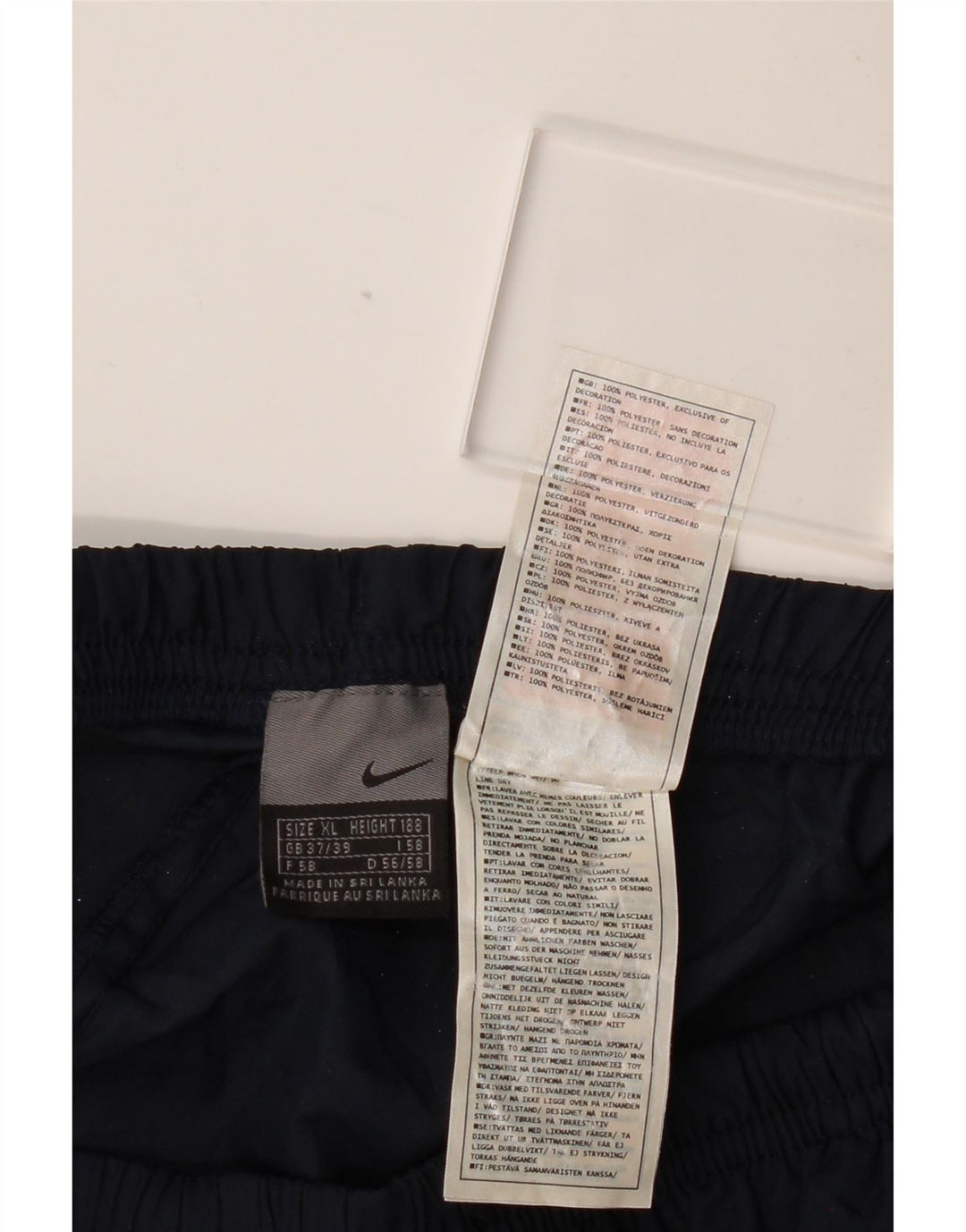 Nike træningsdragt bukser til mænd XL marineblå polyester