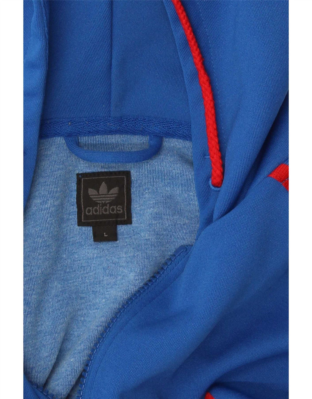 Adidas Herre hættetrøje med lynlås, stor blå