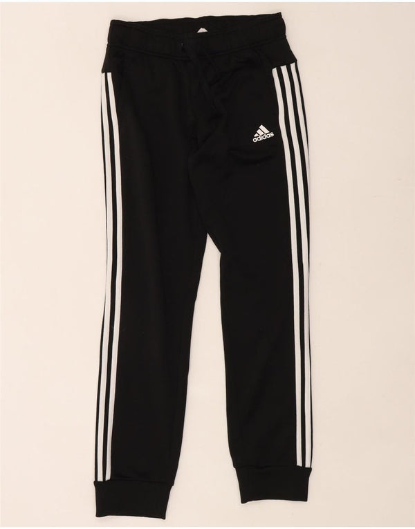 ADIDAS Womens Tracksuit Trousers Joggers UK 8/10 Small Black Polyester