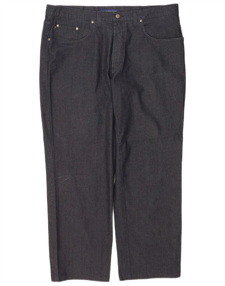 Trussardi Straight Jeans til mænd W42 L30 Marineblå bomuld
