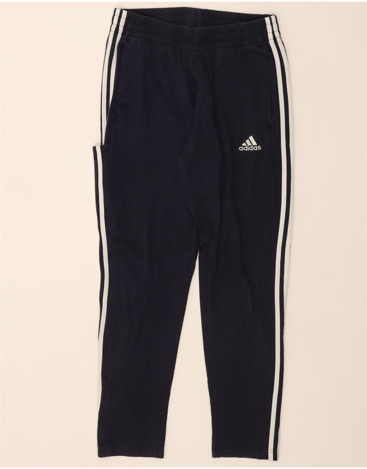 ADIDAS Mens Cargo Tracksuit Trousers Medium  Navy Blue Cotton Vintage Adidas and Second-Hand Adidas from Messina Hembry 