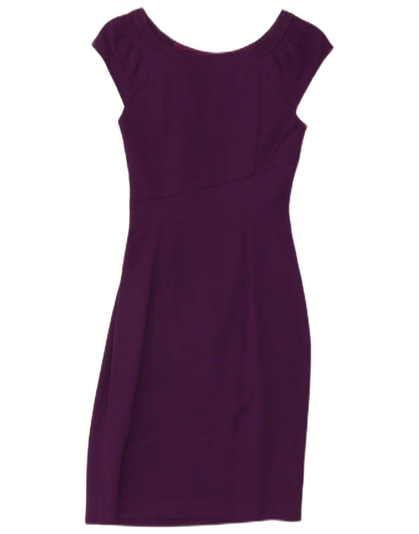 Coast Womens Sheath Dress UK 6 XS Purple Viscose