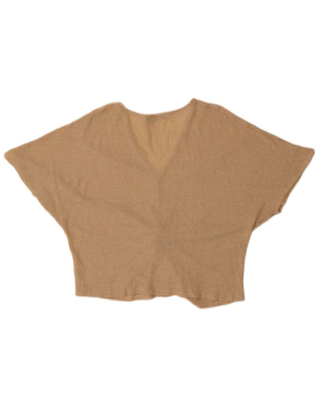 Marks & Spencer Dame Batwing Bluse Top UK 16 Large Gold Flecked Viscose