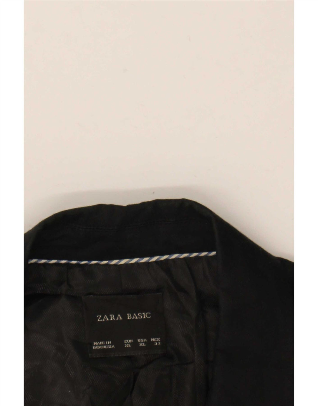 Zara Dame 1 Knap Blazer Jacket UK 18 XL Sort