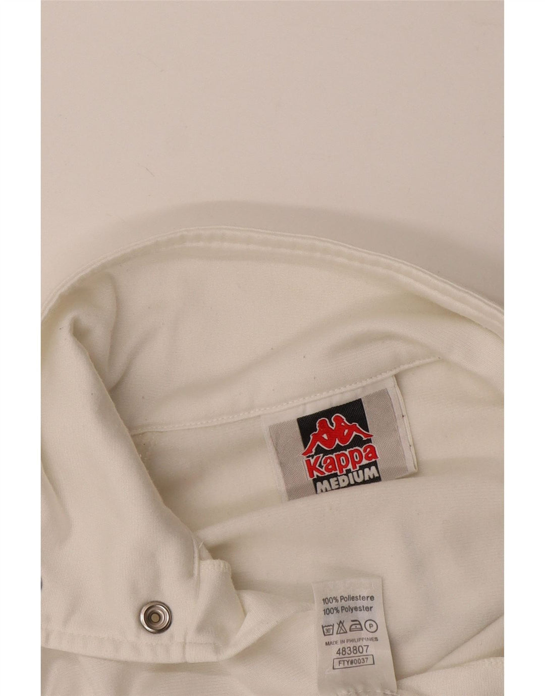 KAPPA Herre grafisk træningsdragt Topjakke Medium White Colourblock Polyester