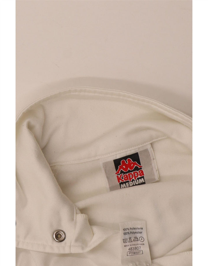 KAPPA Herre grafisk træningsdragt Topjakke Medium White Colourblock Polyester