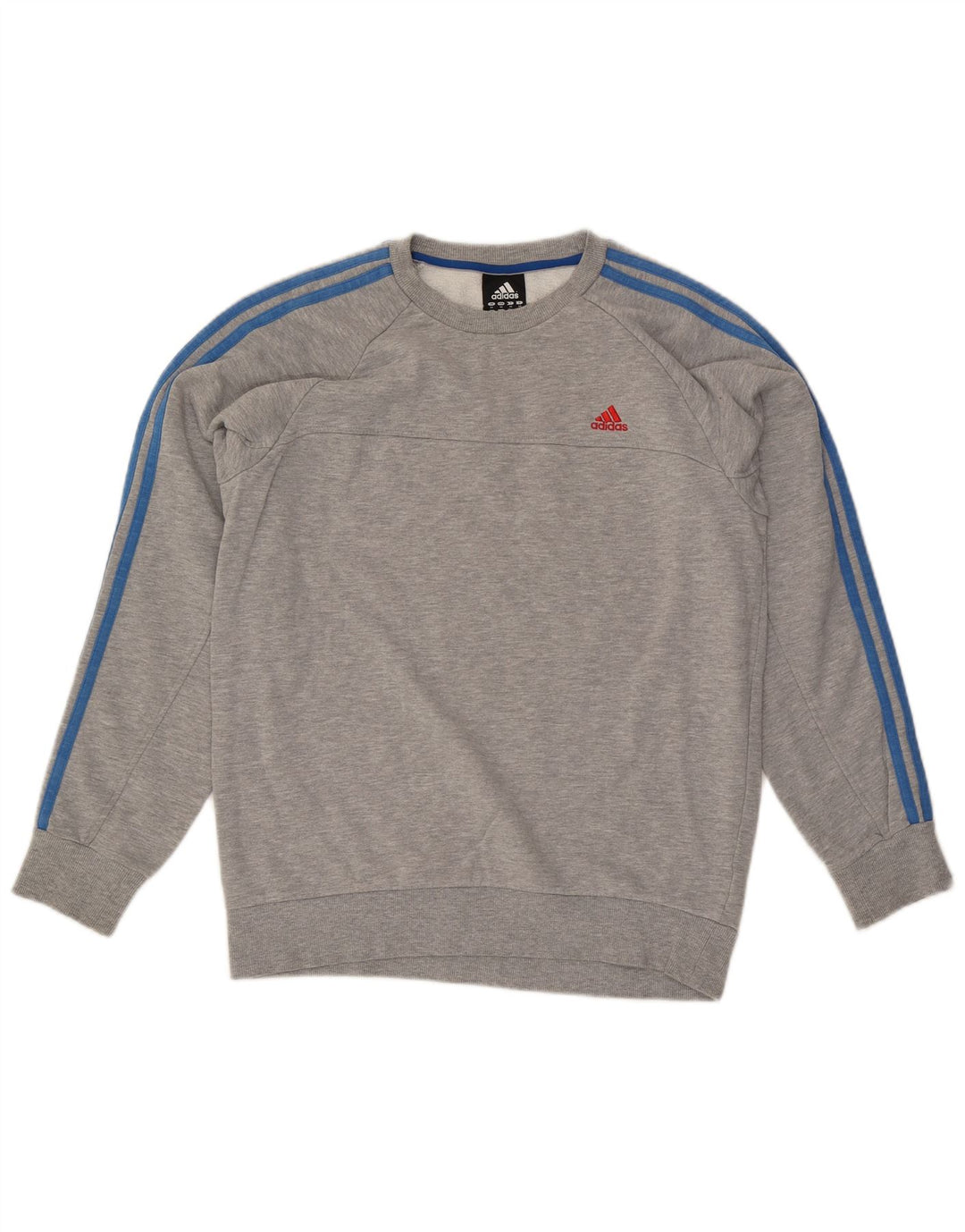 Adidas sweatshirt til mænd mellem grå bomuld