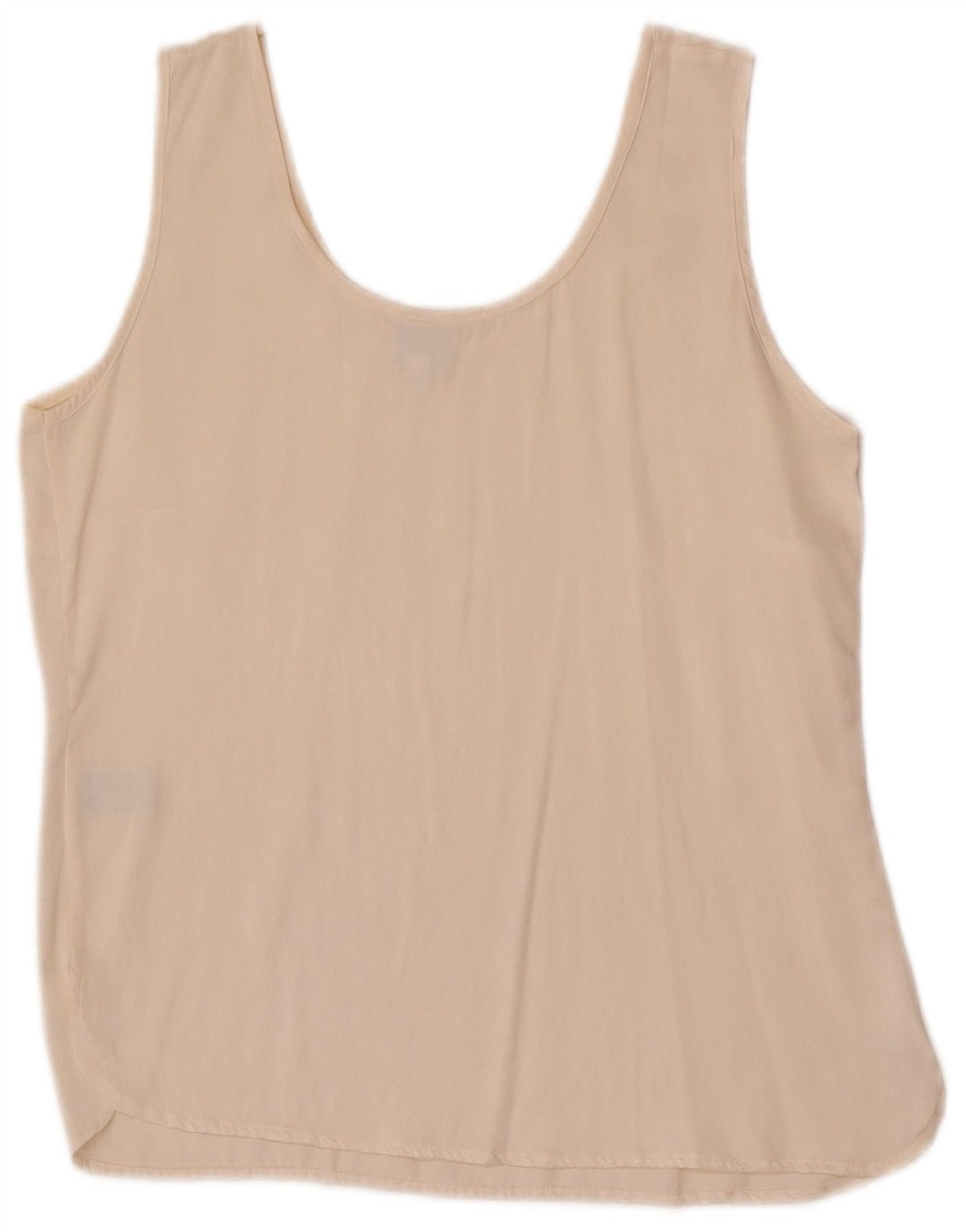 Silk og Soie Damevest Top UK 10 Small White Silk