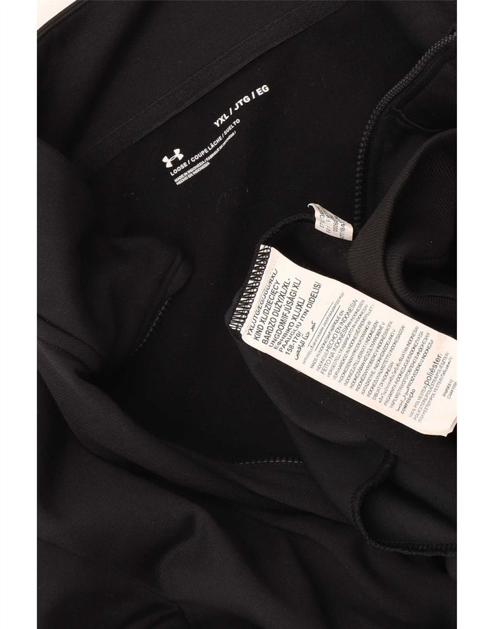 Under Armour Boys Tracksuit Topjakke 14-15 år XL Sort Polyester