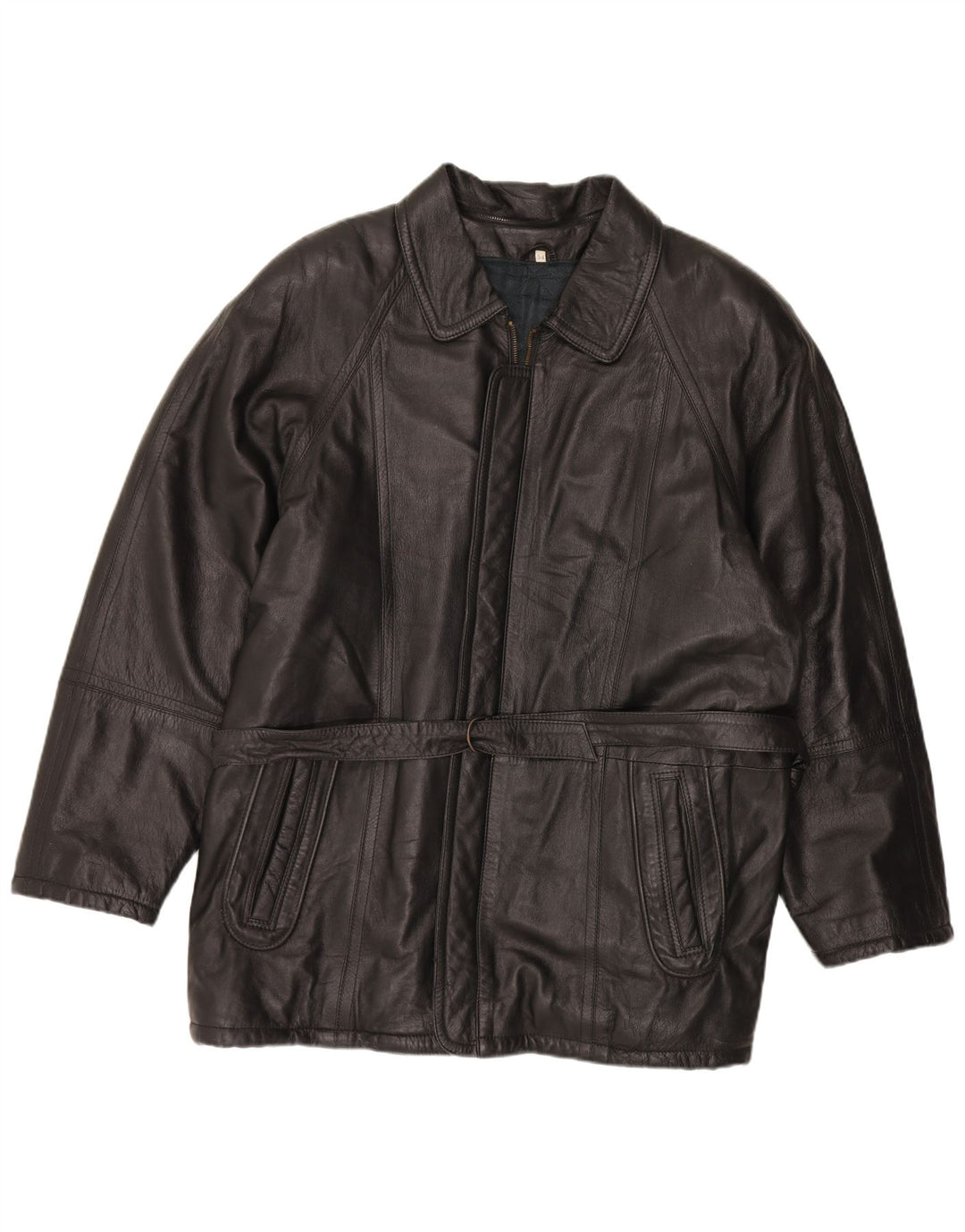 VINTAGE Mens Bomber Jacket IT 54 2XL Black Viscose