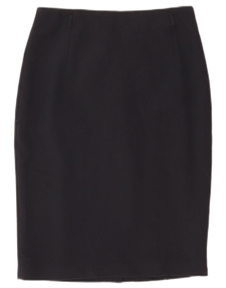 Marks & Spencer Pencil Nederdel til kvinder UK 10 Small W27 Navy Blue Polyester