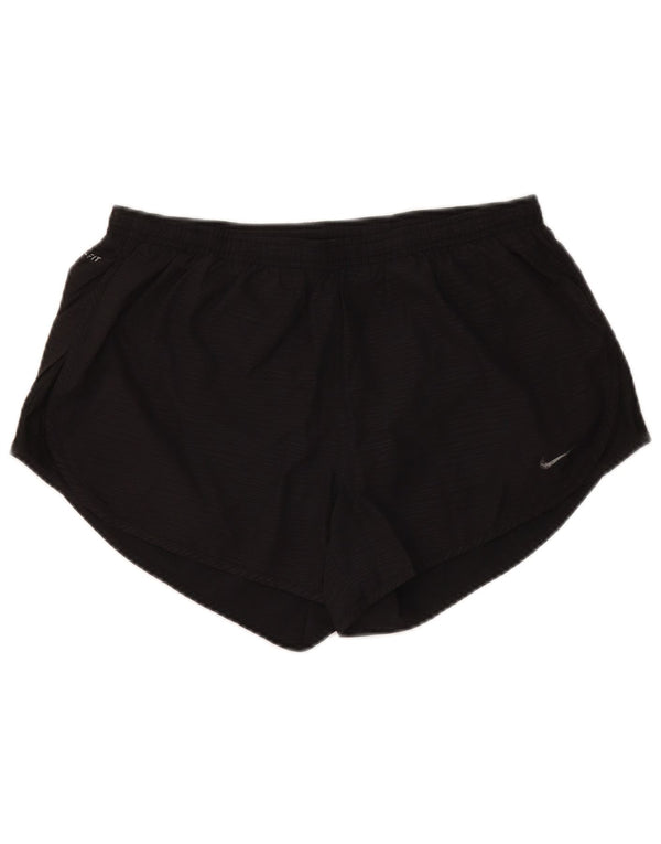 NIKE Dri Fit sportsshorts til kvinder UK 14 Medium Black Polyester