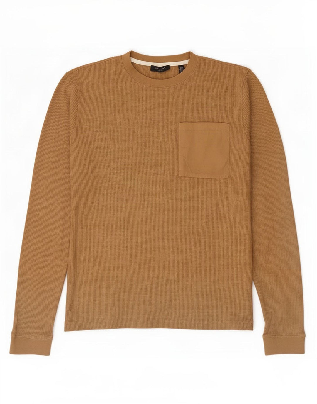 Ted Baker Herre Top Langærmet Størrelse 3 Medium Beige Bomuld