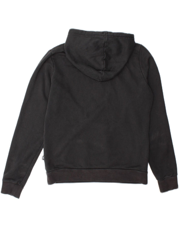 Puma Graphic Hoodie Jumper UK 10 Small Black Bomuld