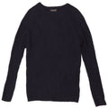 Zara Herre Boat Neck Jumper Sweater Small Navy Blue