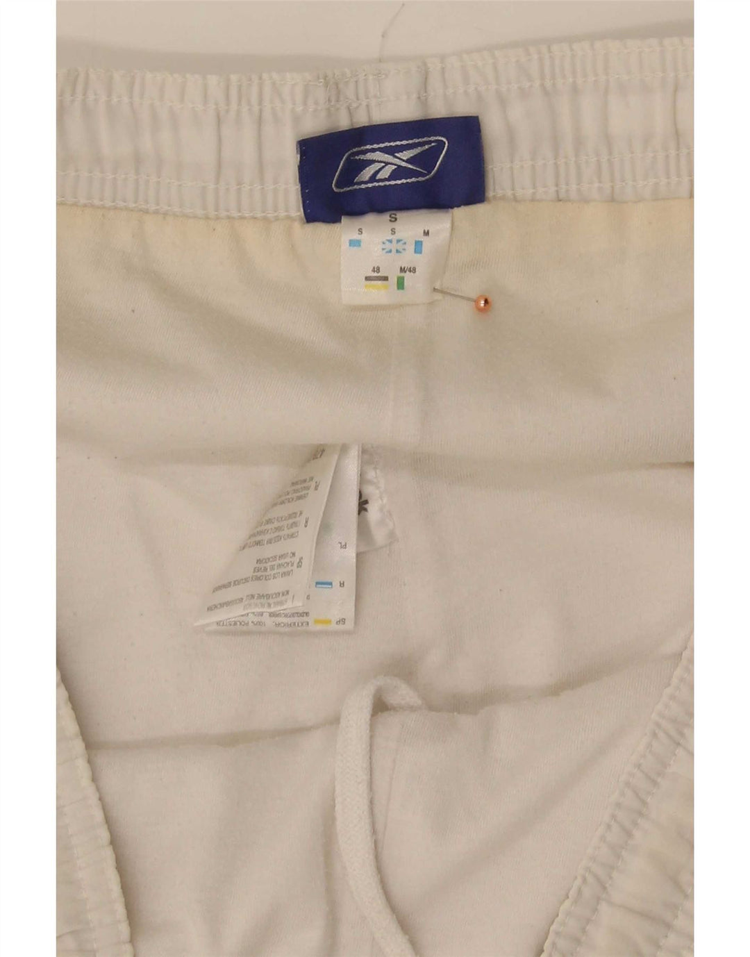 Reebok Herre Bermuda Sport Shorts Små hvide polyester