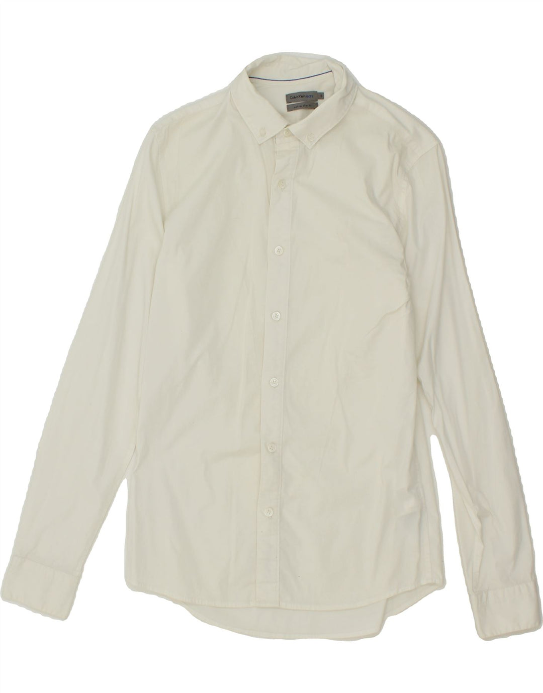 CALVIN KLEIN JEANS Mens Extra Slim Fit Shirt Small White Cotton Vintage Calvin Klein Jeans and Second-Hand Calvin Klein Jeans from Messina Hembry 