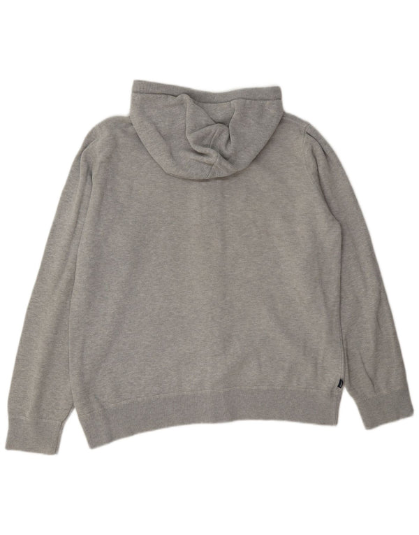 Superdry hættetrøje til kvinder med lynlås UK 14 Large Grå