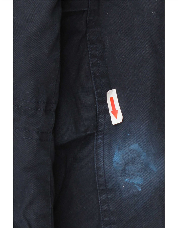 Marks & Spencer Herre Oversized Hooded Parka Jacket UK 8 Small Navy Blue
