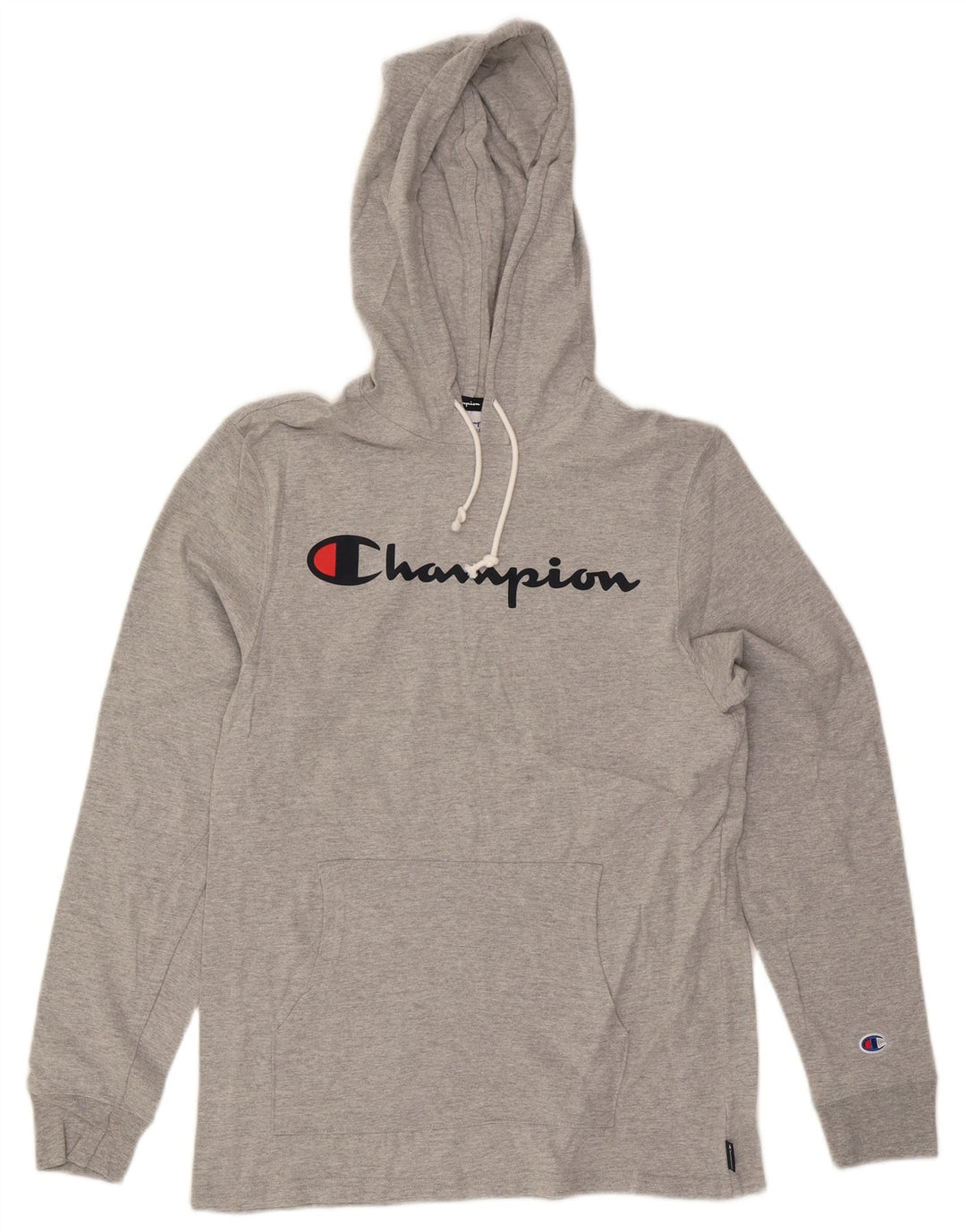 Champion Herre grafisk hættetrøje Jumper Medium Grey Flecked Bomuld