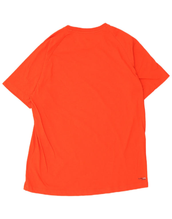 Adidas Herre Climalite T-Shirt Top XL Rød Bomuld