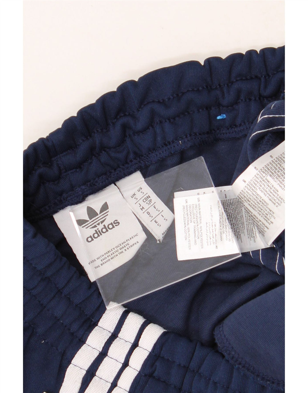 ADIDAS Mens Tracksuit Trousers Joggers Small  Navy Blue Polyester Vintage Adidas and Second-Hand Adidas from Messina Hembry 