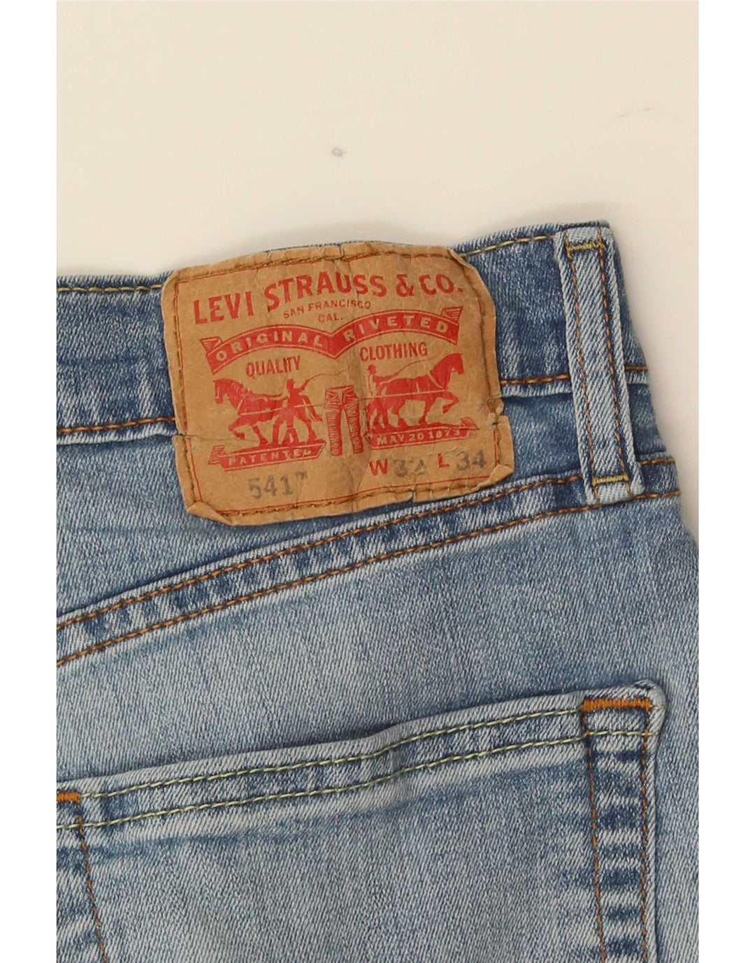 Levi's Herre 541 tilspidsede jeans W32 L34 Blå