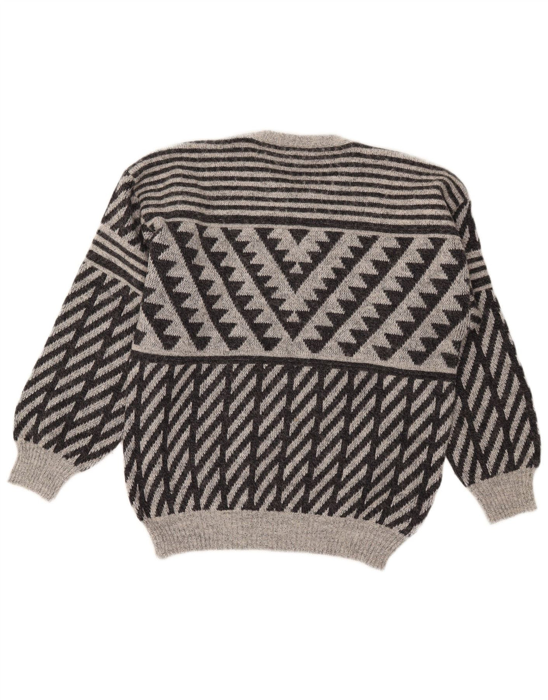 Mapier herre rund hals sweater lille grå geometrisk