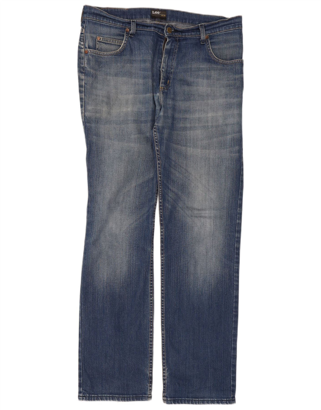 Lee Mens Brooklyn Straight Jeans W36 L34 Blå Bomuld