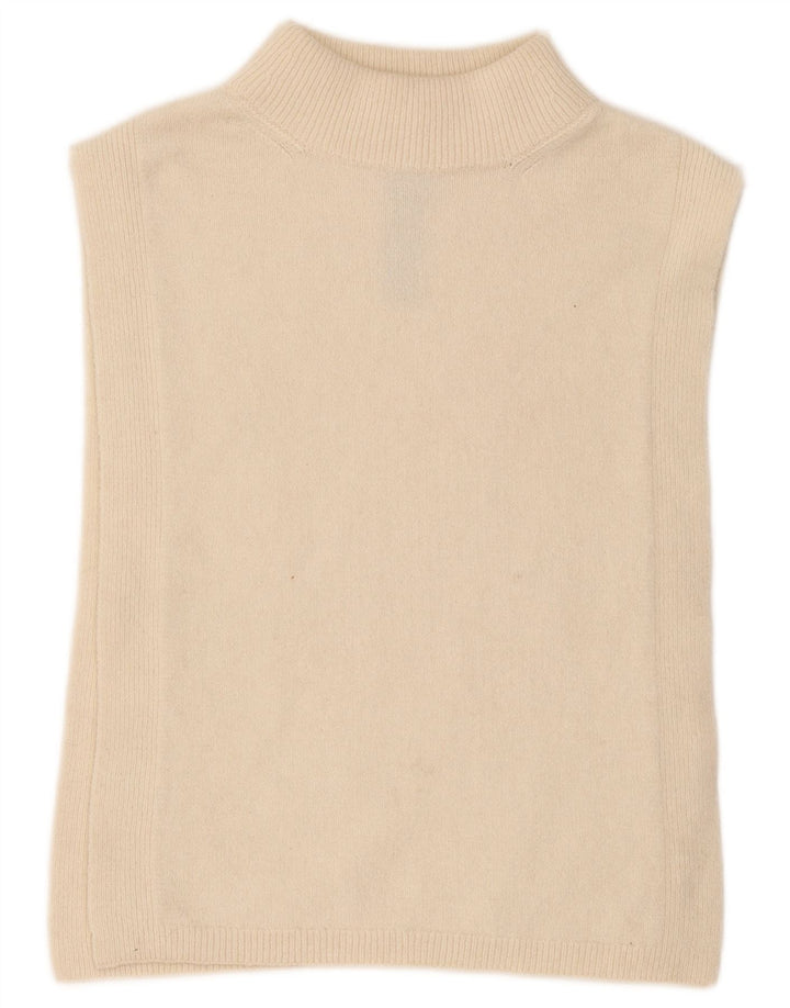 Massimo Dutti Dame Vest Tank Top UK 12 Medium Beige Alpaca Uld