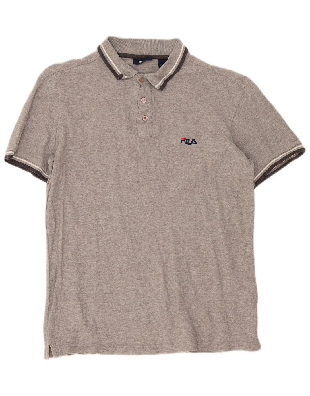 Fila herre polo shirt lille grå stribet