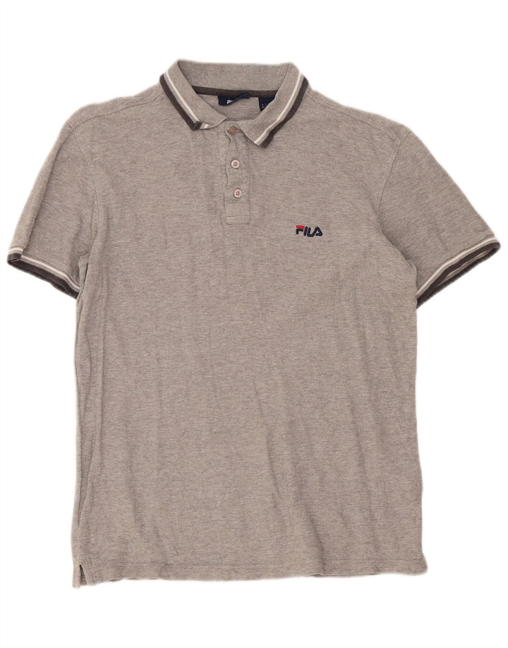 Fila herre polo shirt lille grå stribet
