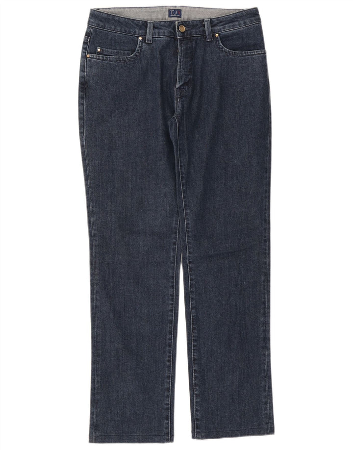 Trussardi lige jeans til kvinder W30 L30 blå bomuld
