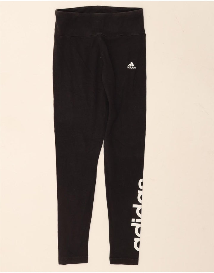 Adidas Graphic Leggings til kvinder UK 8/10 Small Black