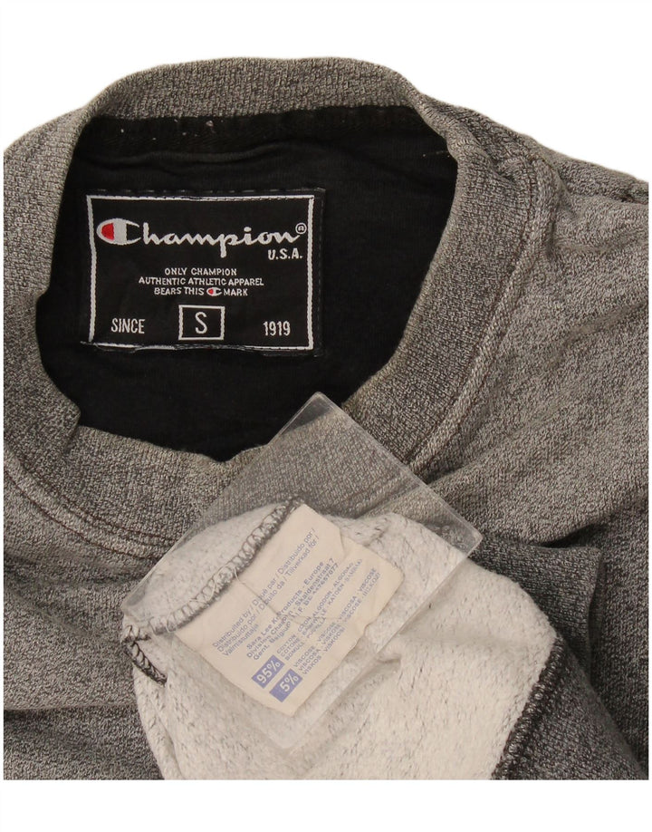Champion Herre Sweatshirt Jumper Lille Grå Bomuld