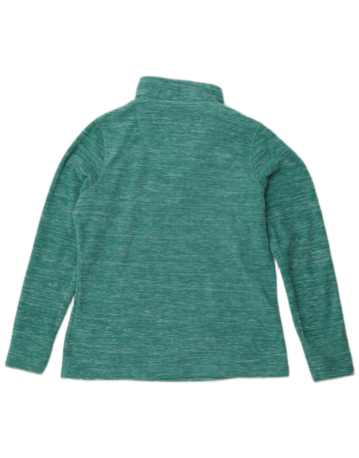 Weird Fish Dame Oversized Fleece Jumper UK 10 Small Green Polyester