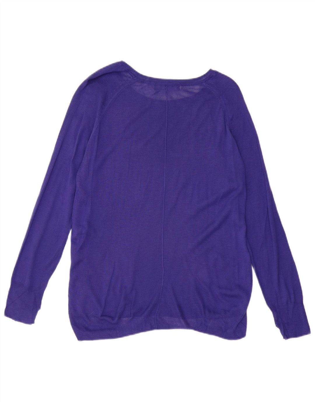 ZARA Dame Boat Neck Jumper Sweater UK 14 Medium Lilla