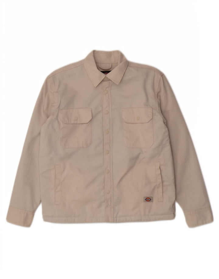 Dickies Herre Denim Sherpa Jacket UK 36 Small Beige Polyester