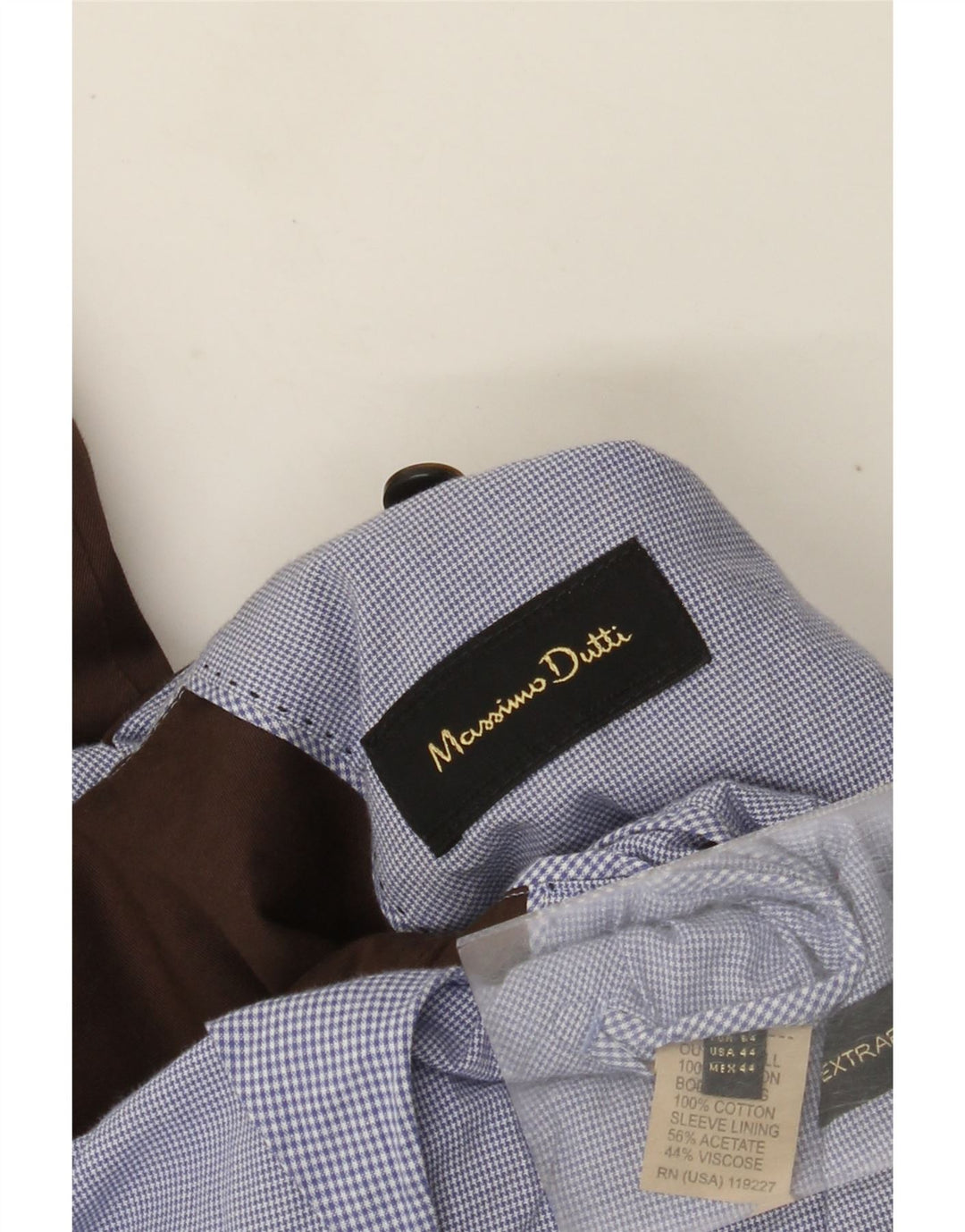 Massimo Dutti Herre 2-knaps blazerjakke EU 54 XL Brun Bomuld