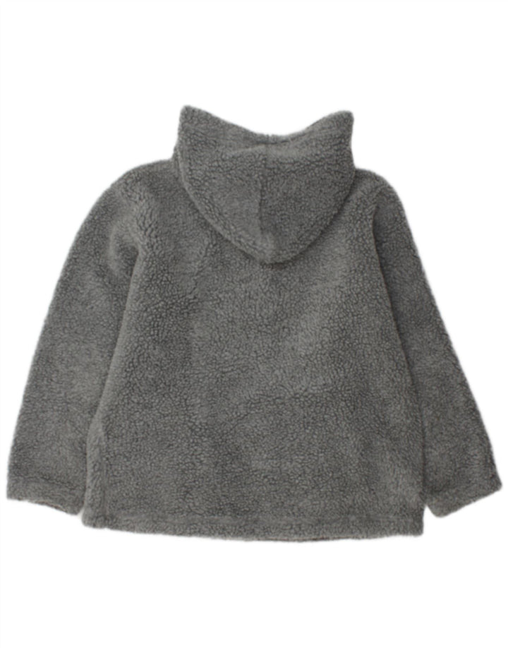 Fishbone Herre Hooded Zip Neck Fleece Jumper Large Grå Polyester