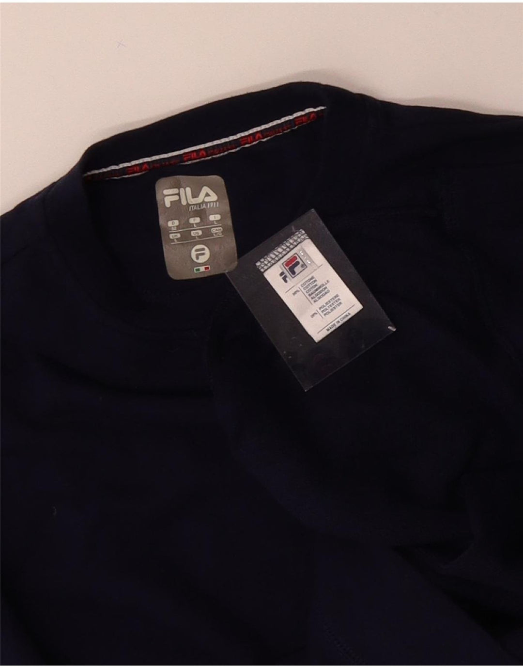 FILA Sweatshirt til mænd Stor marineblå bomuld