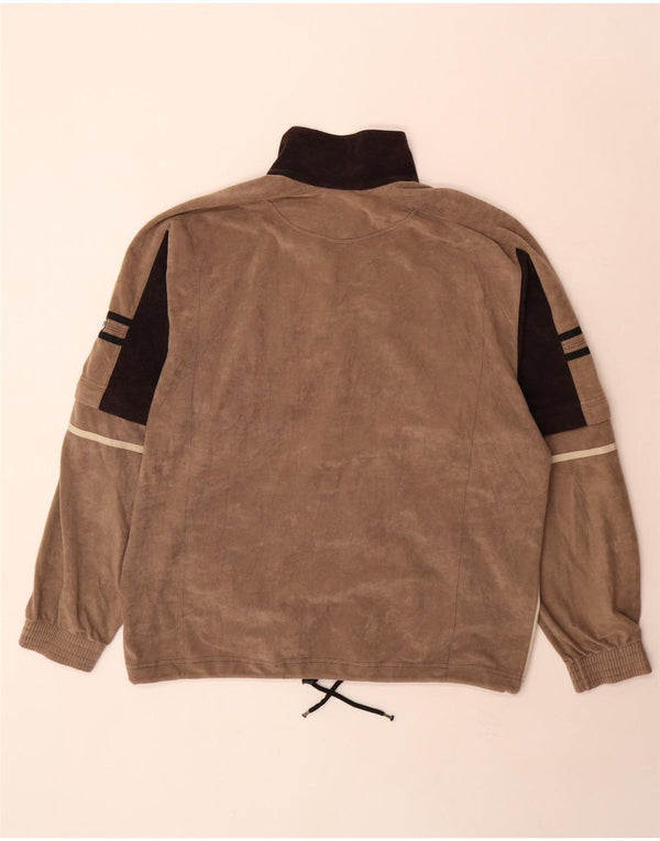 Lotto Herre fleecejakke UK 42/44 XL Brun Colourblock Polyester