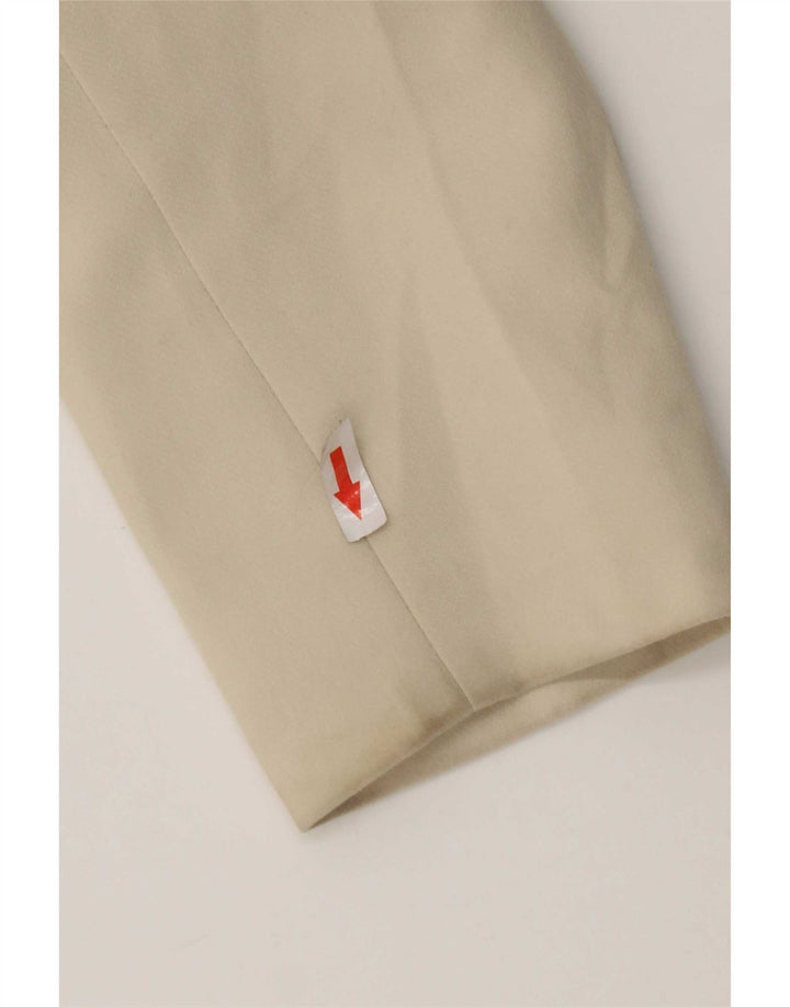 Zara Dame Blazer Jacket UK 18 XL Beige Polyester