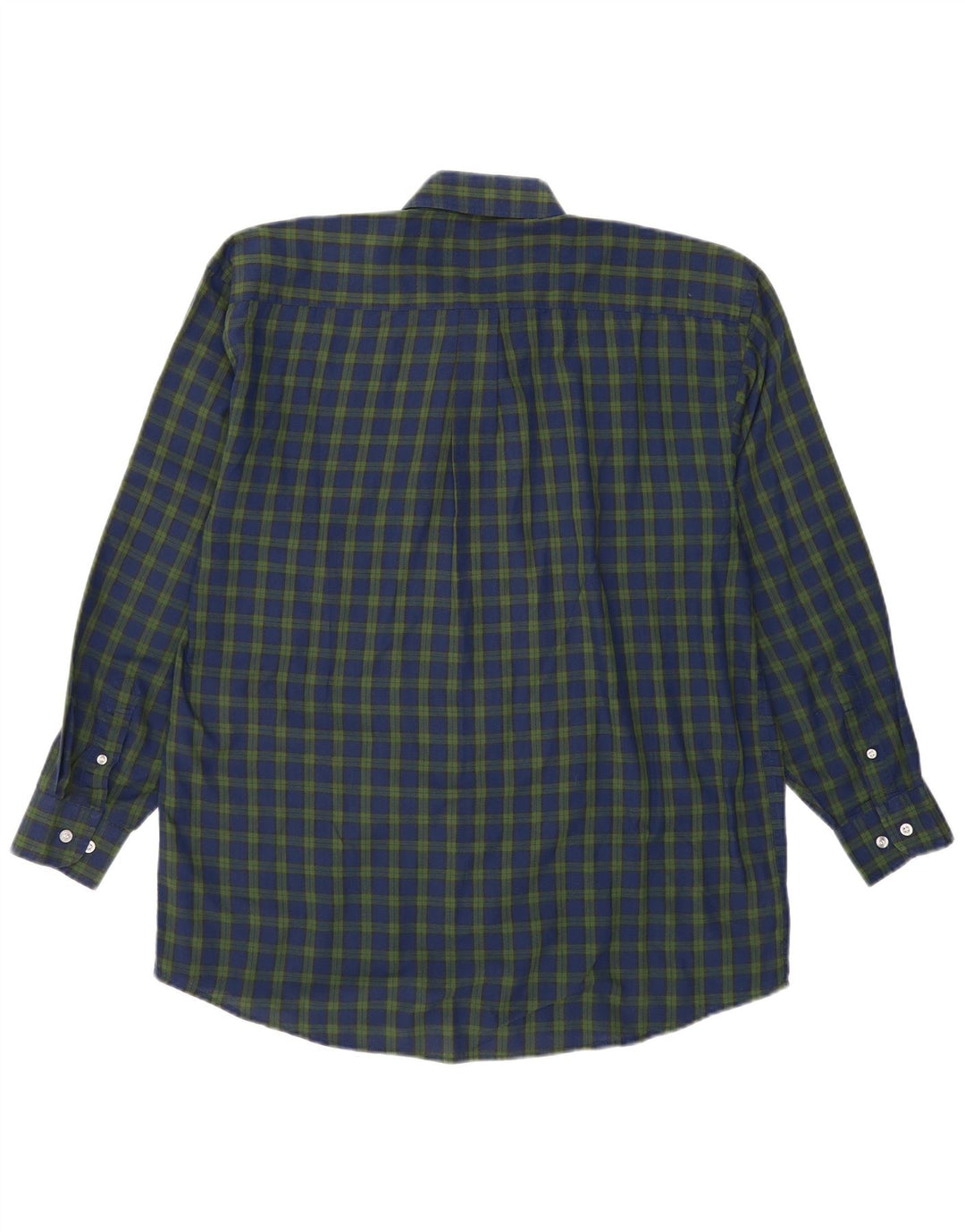 Vintage herreskjorte stor marineblå ternet