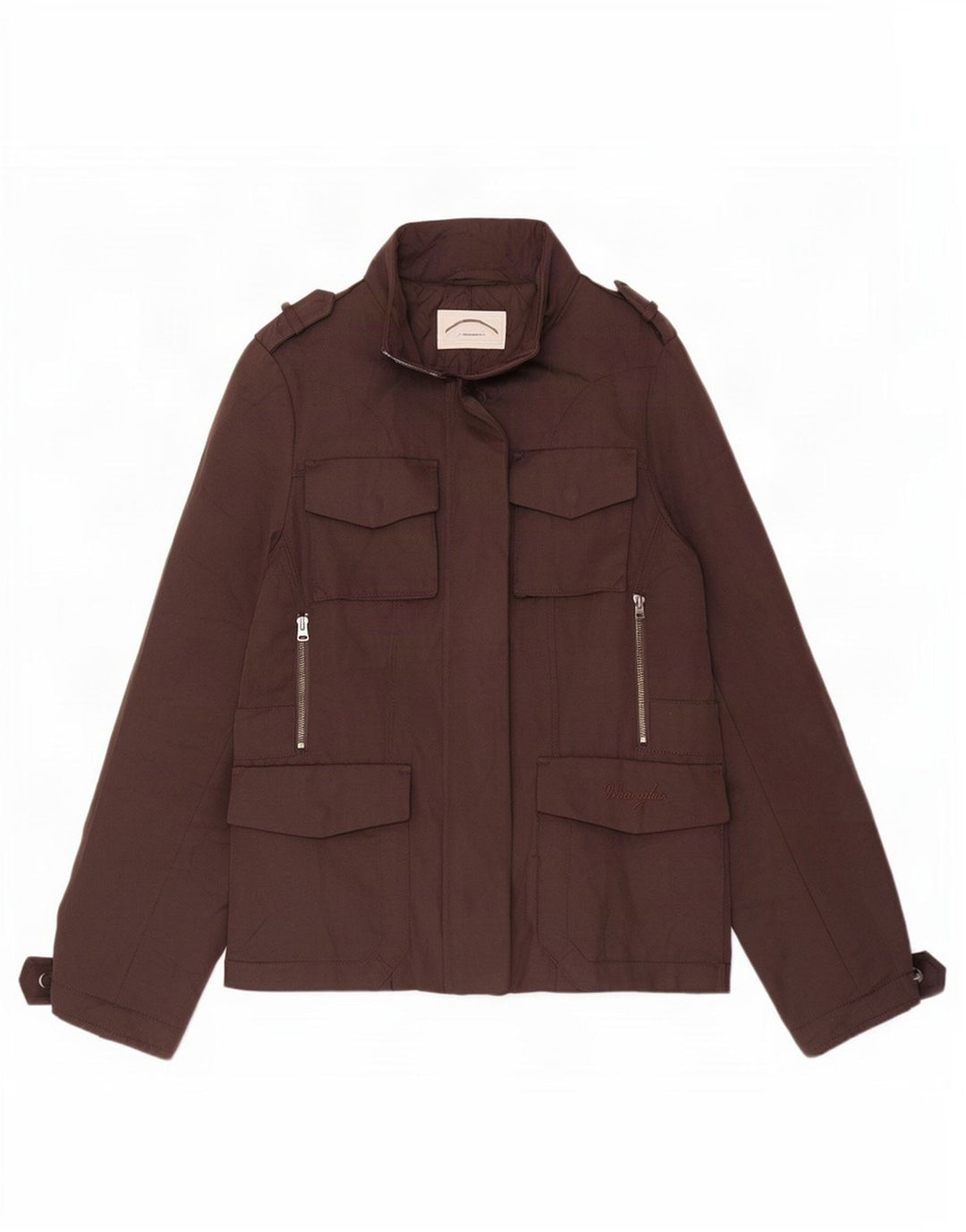 Wrangler Militærjakke til kvinder UK 18 XL Brun Polyester