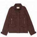 Wrangler Militærjakke til kvinder UK 18 XL Brun Polyester