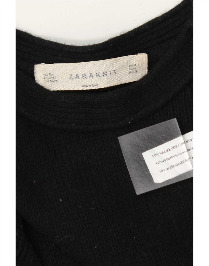 Zara Dame Jumper Dress UK 12 Medium Sort Uld