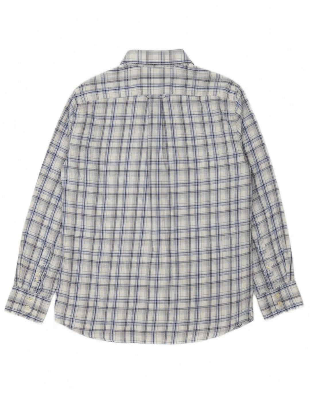 TOMMY HILFIGER Mens Grant Fit Shirt Large Blue Check Cotton